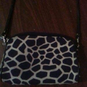 Black and white purse